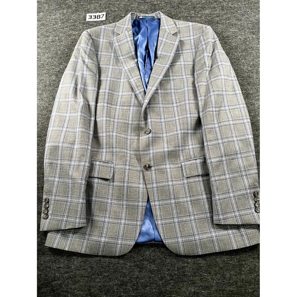Vintage Wool Blazer / Sport Coat / Classic Plaid / Made in USA - 42